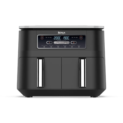 Freidora de Aire Digital Doble Zona, 7.6L, 2 Cestas, 6 en 1, Negro